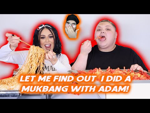 LET ME FIND OUT I DID A MUKBANG WITH ADAM/ROSA!!!