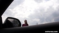 Cheap Whore Fucked on the Side of the Road