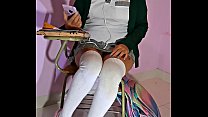 No llego el maestro a la clase, ¿quieres que nos masturbemos un poco?, traje juguetes sexuales JOI