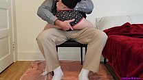 Tiny girl gets taught a lesson at teachers house